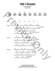 100 I Dream Guitar and Fretted sheet music cover